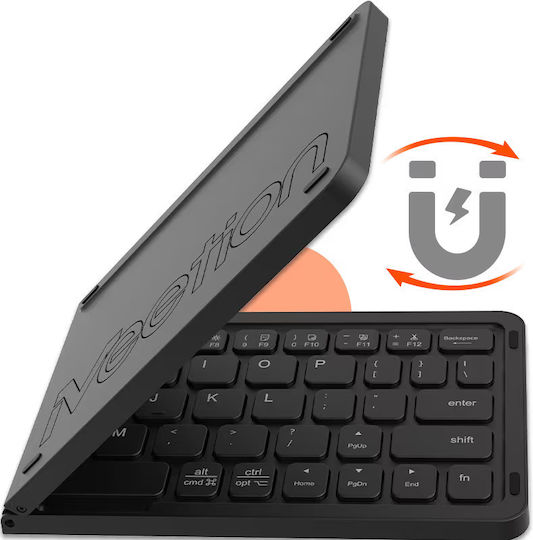 Meetion MT-BTK001 Ασύρματο Bluetooth Πληκτρολόγιο Αγγλικό US