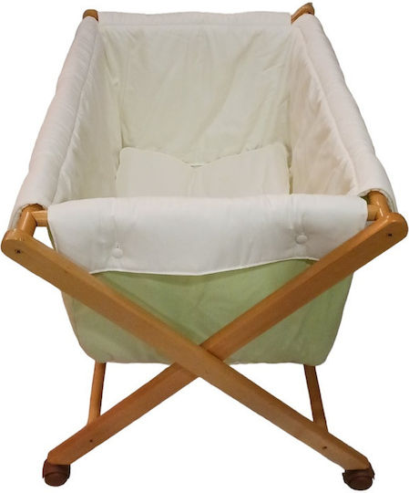 Manterol Casa Люлка с Матрак и Колела Green Manterol Casa Люлка с Матрак и Колела Green