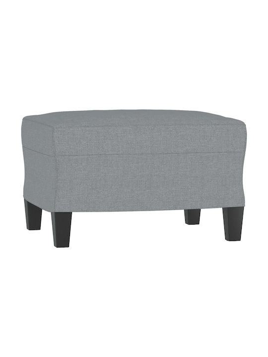 Living Room Furniture Set 3-Seater & 2-Seater & Stool Gray