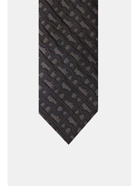 Hugo Boss Herren Krawatte Monochrom in Schwarz Farbe