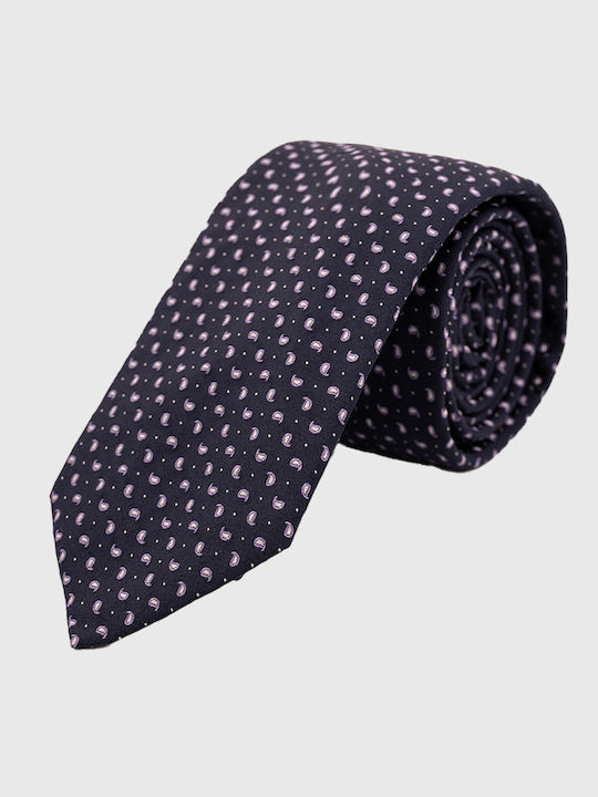 Boss Men's Tie Silk Monochrome in Blue Color Boss Men's Tie Silk Monochrome in Blue Color