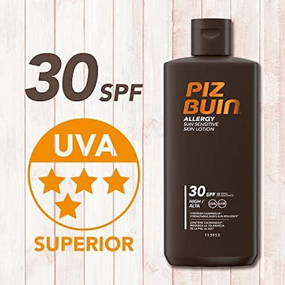 Piz Buin Allergy Waterproof Sunscreen Lotion for the Body SPF30 200ml