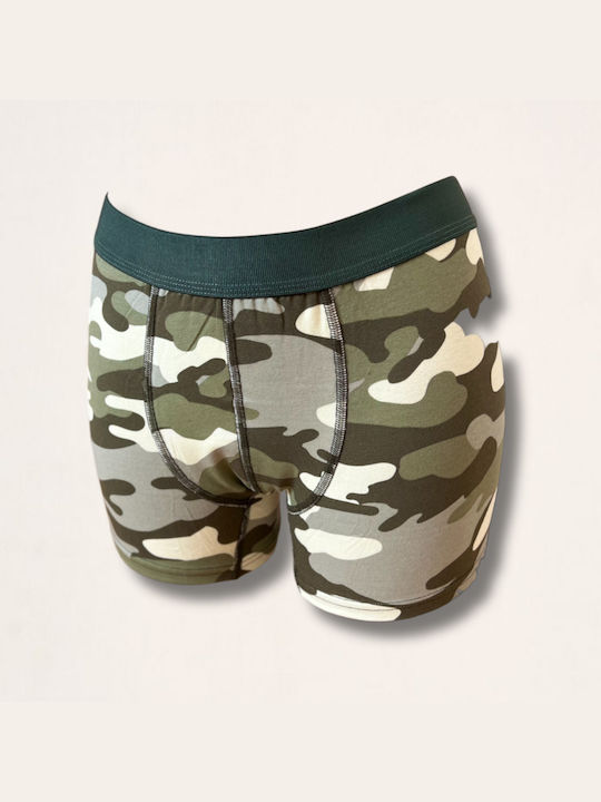 Men's Boxer Green. Camo