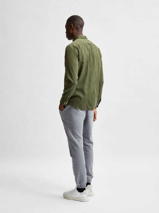 Selected Homme Men's Shirt Long Sleeve Green