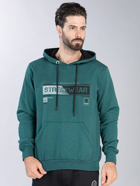 Restart Men's Sweatshirt with Hood Petrol