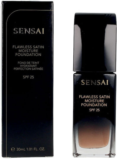 Sensai Flawless Satin Liquid Foundation 205 Mocha Beige 30ml