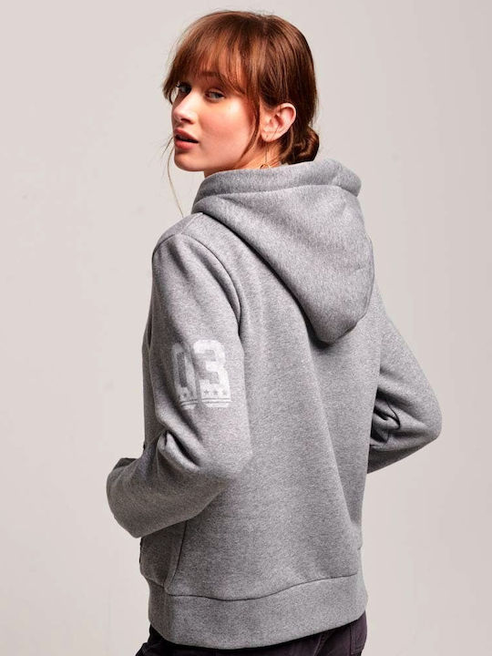 Superdry Ovin Vintage Vl Hanorac pentru Femei Cu glugă Grey