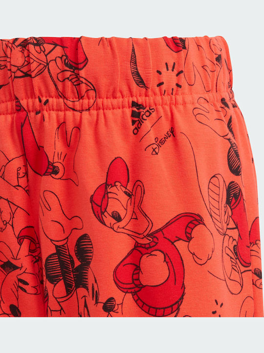 Kids' Set with Shorts Summer 2pcs Off White / Bright Red x Disney Mickey Mouse