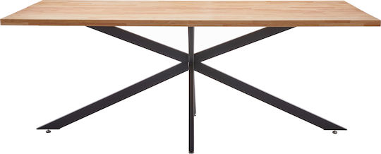 Dryopis Τραπεζαρίας Φυσικό/μαύρο 200x100x75εκ. Dryopis Τραπεζαρίας Φυσικό/μαύρο 200x100x75εκ.