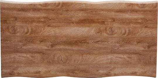 Aosa Трапезна Маса Дървена с Метална Рамка Honey Maple/Черен 160x90x76см