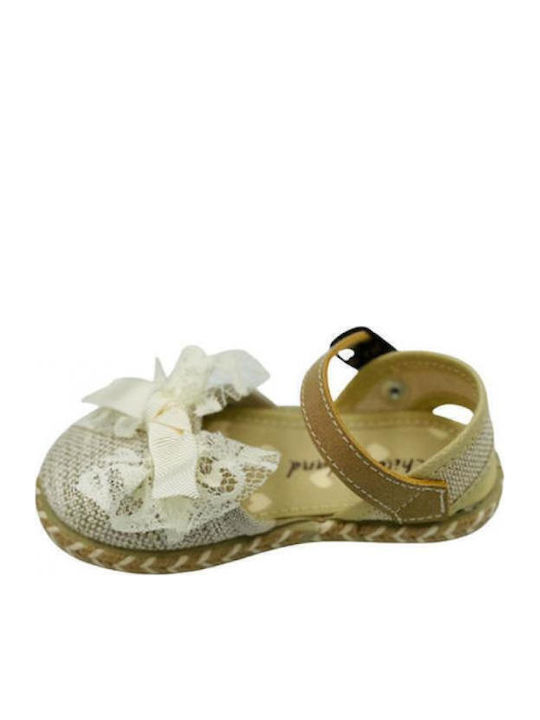 Kids Espradrilles with Adjustable Metal Clasp Brown