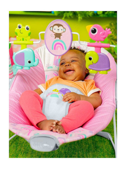 Bright Starts Електрически Релакс Бебе Paradise с Вибрация Pink Paradise за Дете до 9кг