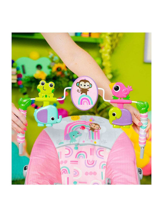 Bright Starts Електрически Релакс Бебе Paradise с Вибрация Pink Paradise за Дете до 9кг