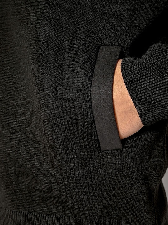 Men's Knitted Cardigan Black