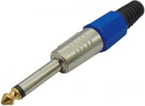 Βύσμα 6.3mm Jack mono 10τμχ Ασημί (01.096.0023)