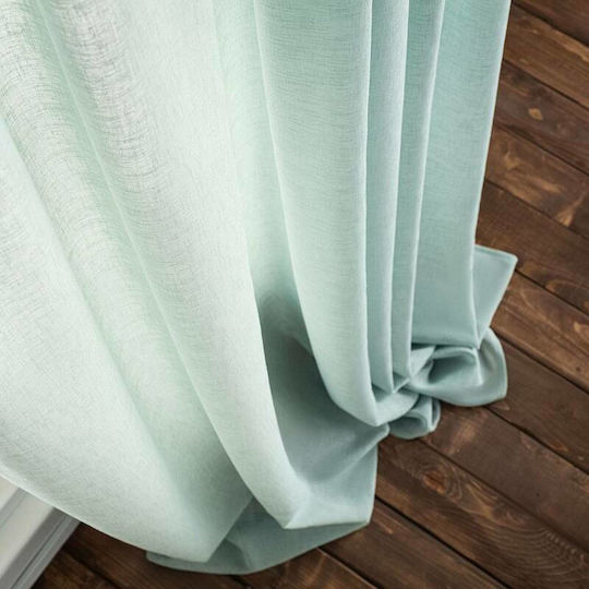 Gofis Home Κουρτίνα με Τρουκς Combe 502 18 Aqua 140x280εκ.