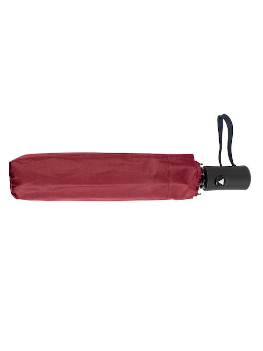 Windproof Automatic Umbrella Compact Burgundy