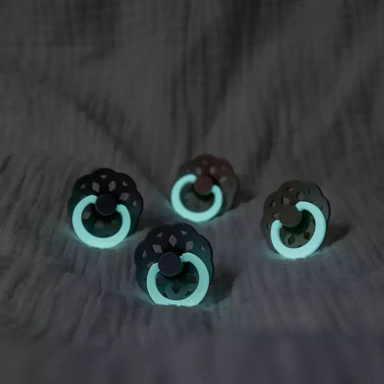 Bibs Boheme Pacifiers Rubber Boheme Glow - Blush / Vanilla for 6+ months 2pcs