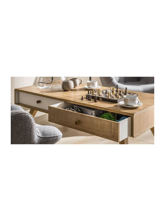 Polihome Nature Sertar Rectangular din Placă din Lemn Agregat Alb 57x53x11.5cm 16342979