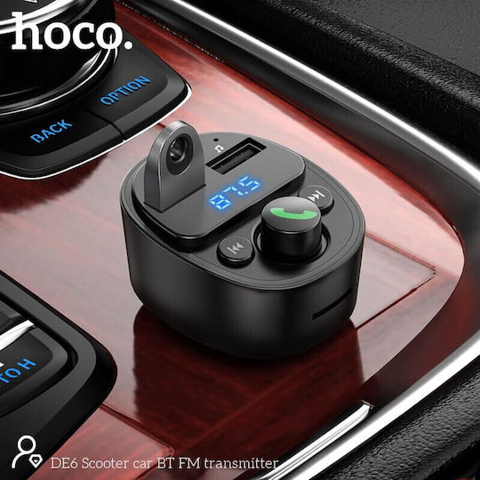 Hoco FM Transmitter Αυτοκινήτου DE6 mit Bluetooth / USB / MicroSD