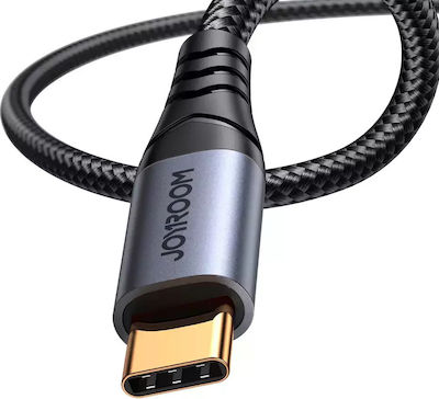 Joyroom Braided USB 2.0 Cable USB-C male - 3.5mm Μαύρο 1.2m (SY-A07)