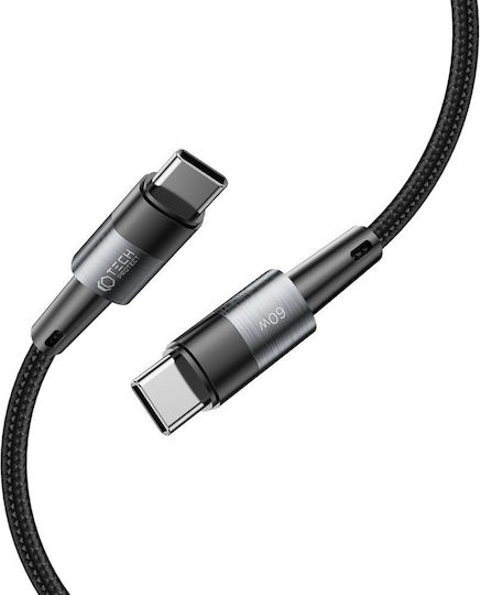 Tech-Protect Ultraboost Braided USB 2.0 Cable USB-C Male - USB-C 60W PD Gray 0.5m