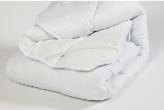 Epiplo-Fos Ανώστρωμα Διπλό Polyester με Λάστιχα Εφαρμογής 140x200x5εκ.