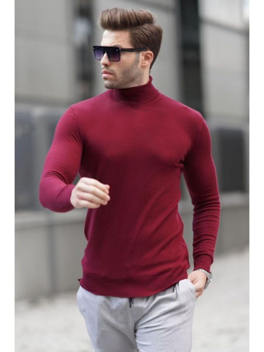 Ben Tailor Herren Langarm-Pullover Rollkragen Ecru