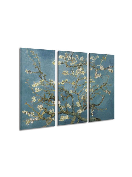 I-gallery Threefold Painting Copy of Van Gogh on Canvas 40x60cm