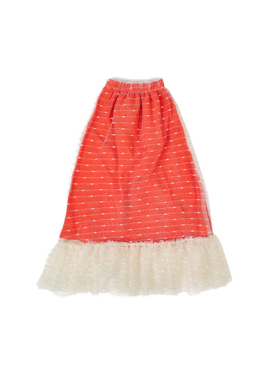 Poupee Kids Tulle Skirt Orange