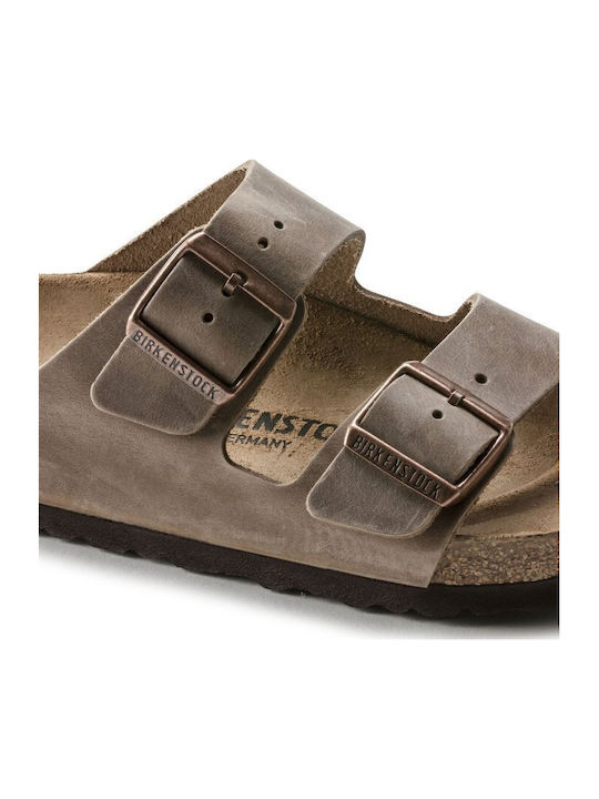 Arizona Oiled Leather Δερμάτινα Ανδρικά Σανδάλια Tabacco Brown Regular Fit