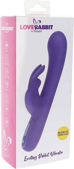 ToyJoy Love Rabbit Exciting Vibrator Vibrator Kaninchen 22cm Lila