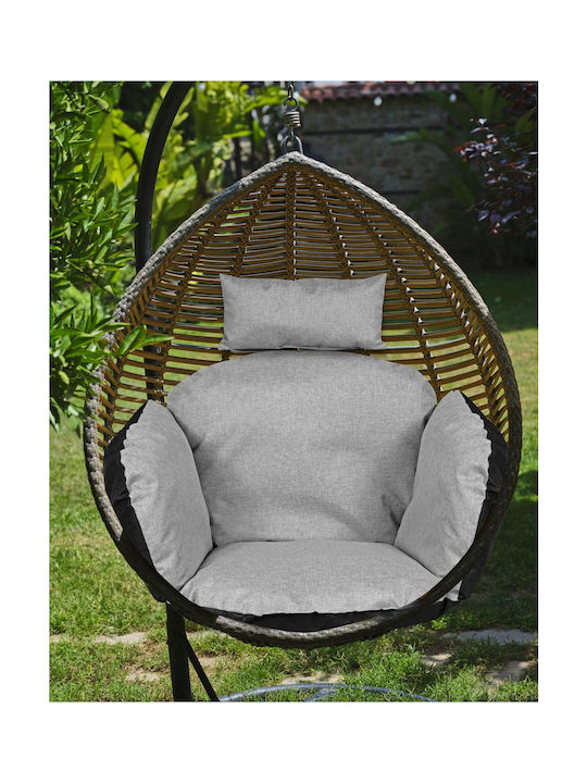 BB-Shop Pernă Swing Cushion De Grădină Cu Spătar Gri 112x113cm Waterproof