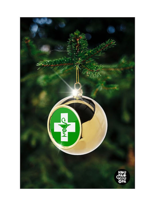 Φαρμακείο Weihnachtshänger Kugel Ornament Gold