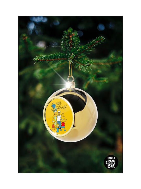 The Simpsos Weihnachtshänger Kugel Ornament Gold