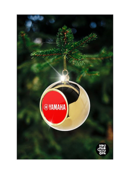 Yamaha Christmas Ball Ornament Gold