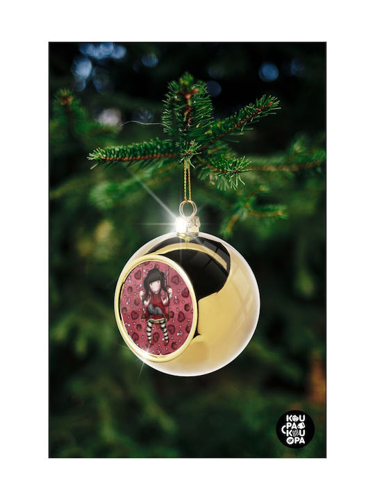 Santoro Christmas Ball Ornament Gold