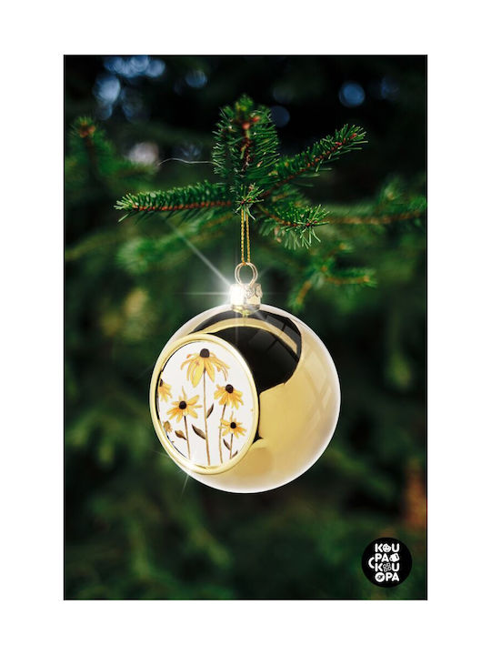 Christmas Flower Ornament Gold