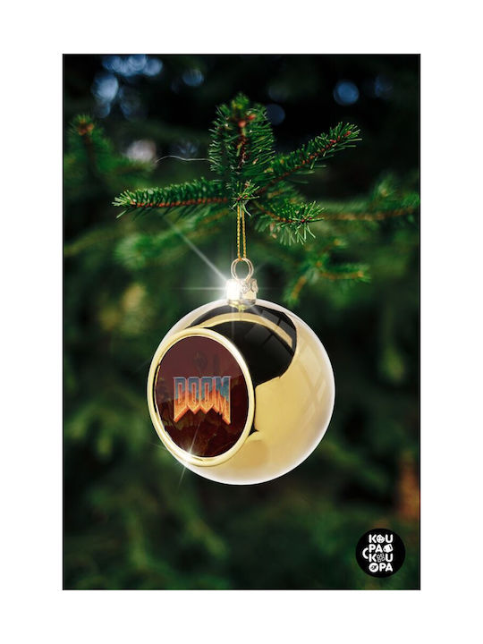 Doom Weihnachtshänger Kugel Ornament Gold