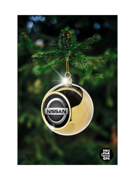 Nissan Christmas Ball Ornament Gold