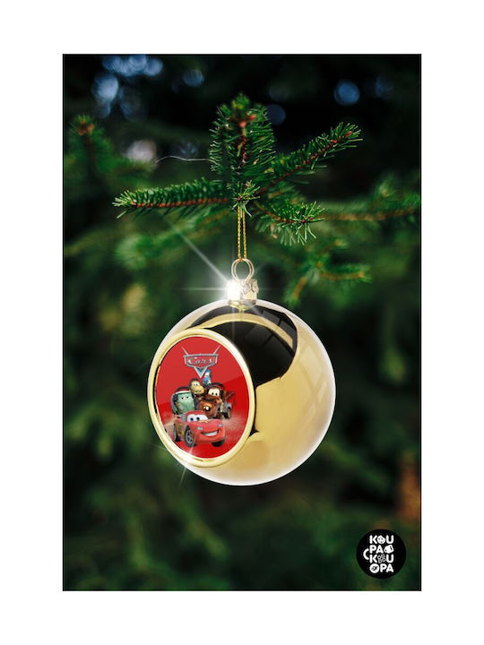 8cm Christmas Car Ornament Gold