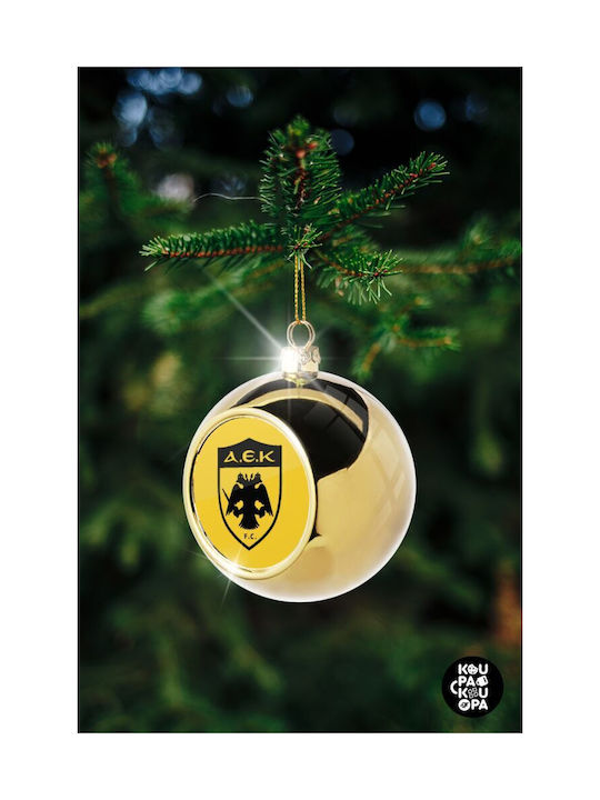 Αεκ Weihnachtshänger Kugel Ornament Gold