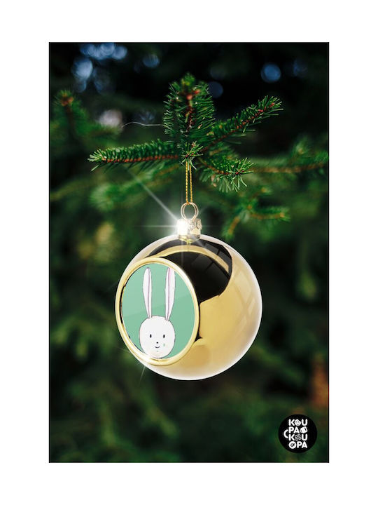 Ο Λαγός Του Πάσχα Christmas Ball Ornament Gold