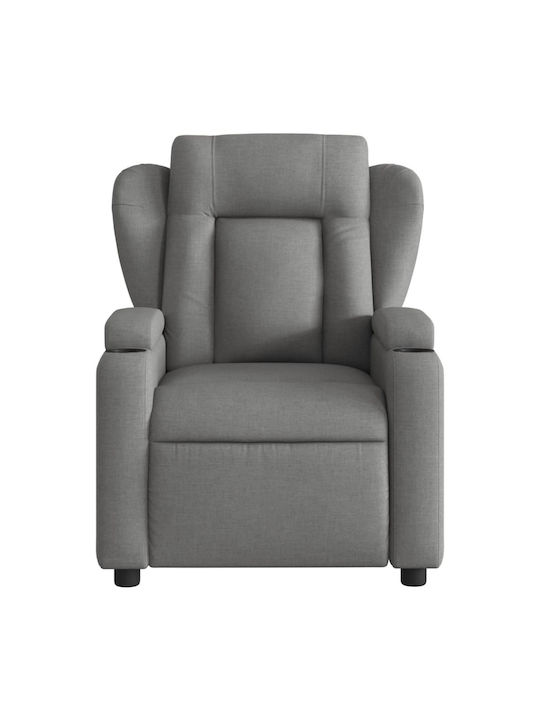 Πολυθρόνα Relax Massage με Υποπόδιο Σκούρο Γκρι 77x94.5x100cm