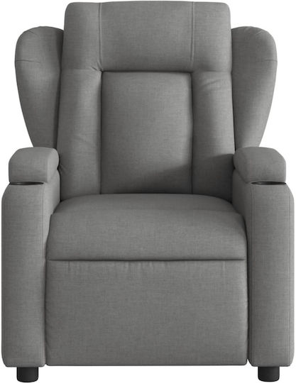 Πολυθρόνα Relax Massage με Υποπόδιο Σκούρο Γκρι 77x94.5x100cm