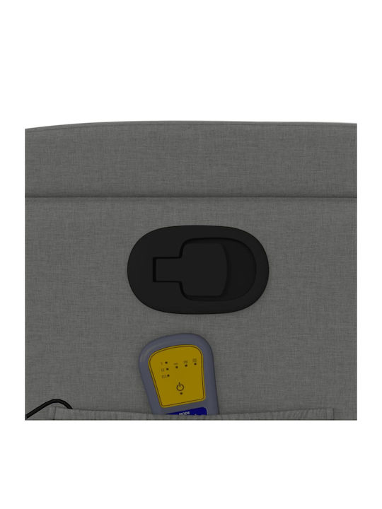 Πολυθρόνα Relax Massage με Υποπόδιο Σκούρο Γκρι 77x94.5x100cm