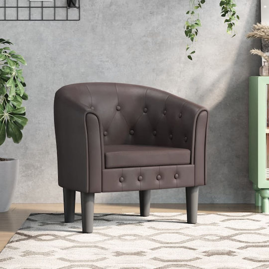 Armchair from Leatherette Coffee 70x56x68cm