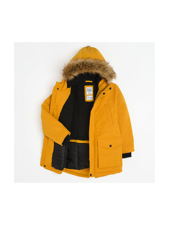 Cool Club Kids Casual Jacket with Hood Yellow