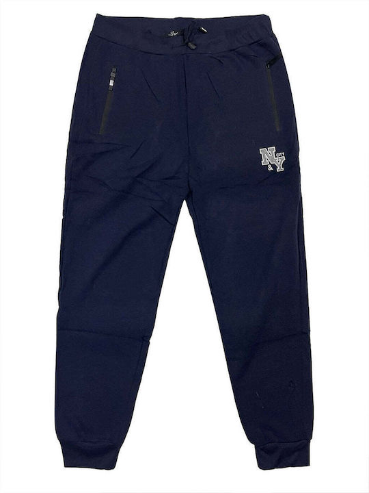 Ustyle Men's Fleece Sweatpants Blue