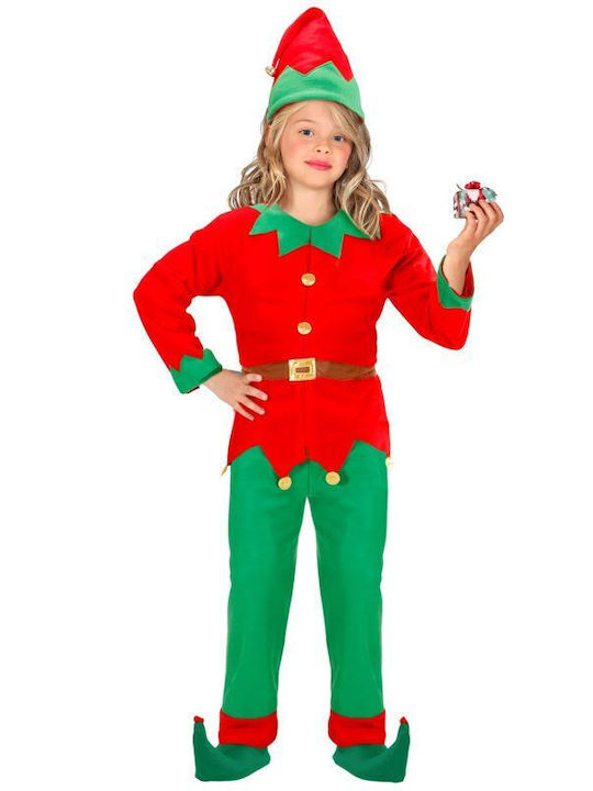 Kids Christmas Costume Elf Multicolored